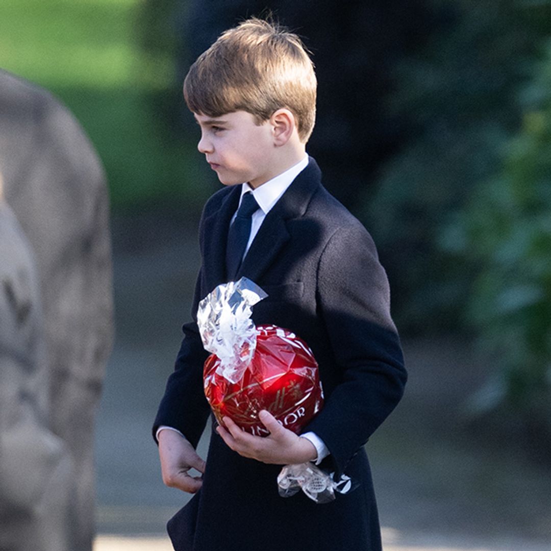 Prince Louis grabs Christmas present from Prince William in hilarious moment - watch