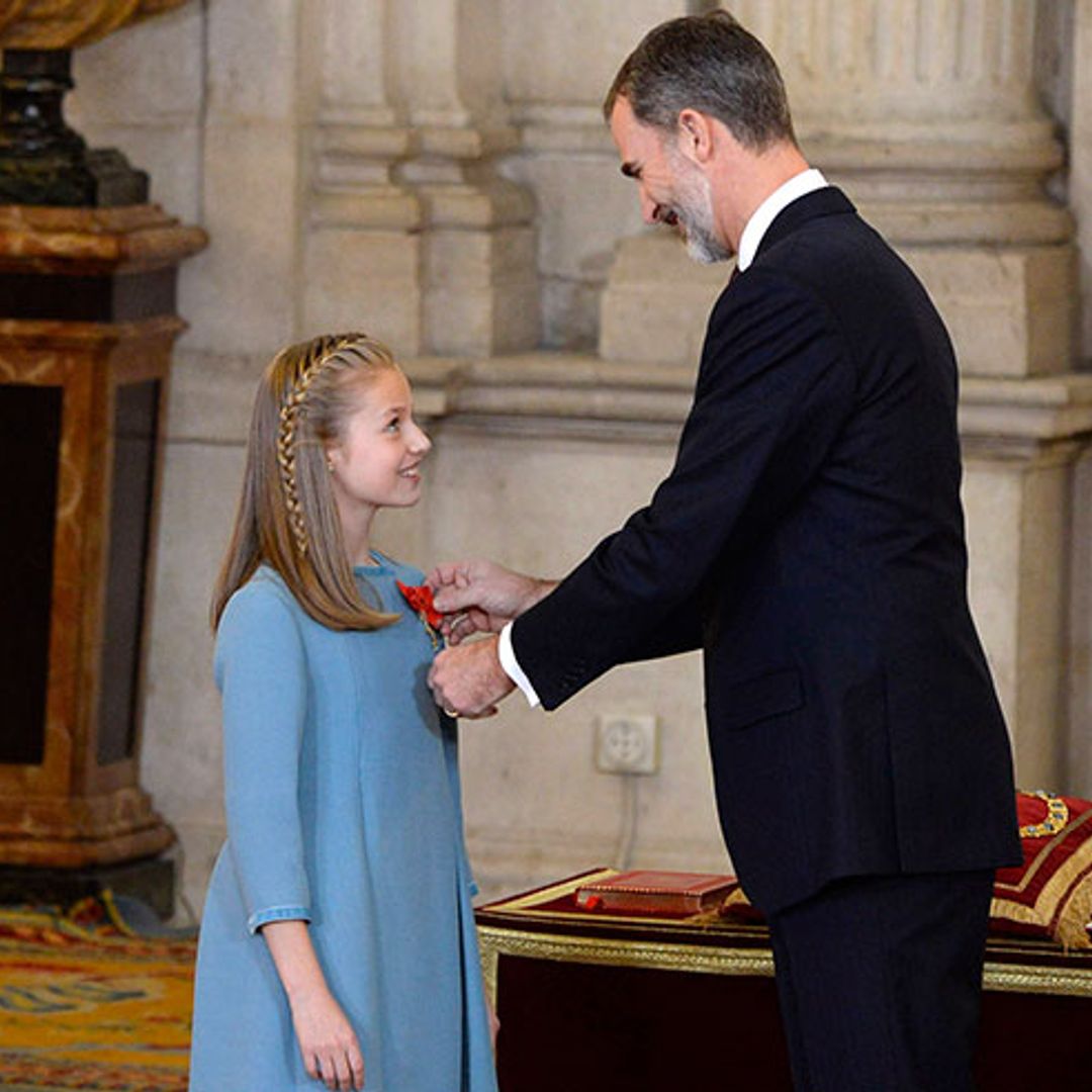 King Felipe of Spain celebrates 50th birthday by giving daughter same honour as the Queen