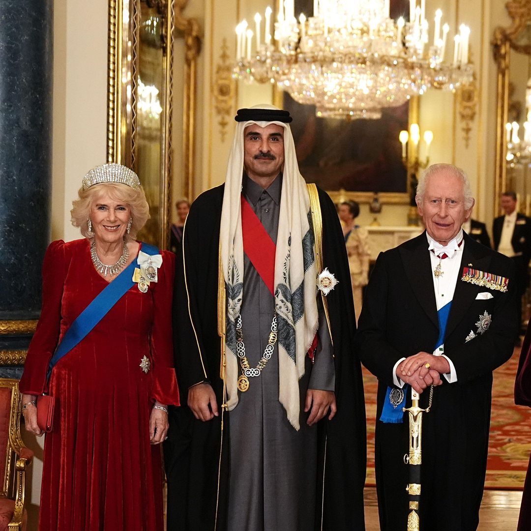 King Charles and Queen Camilla lead royals at glittering state banquet