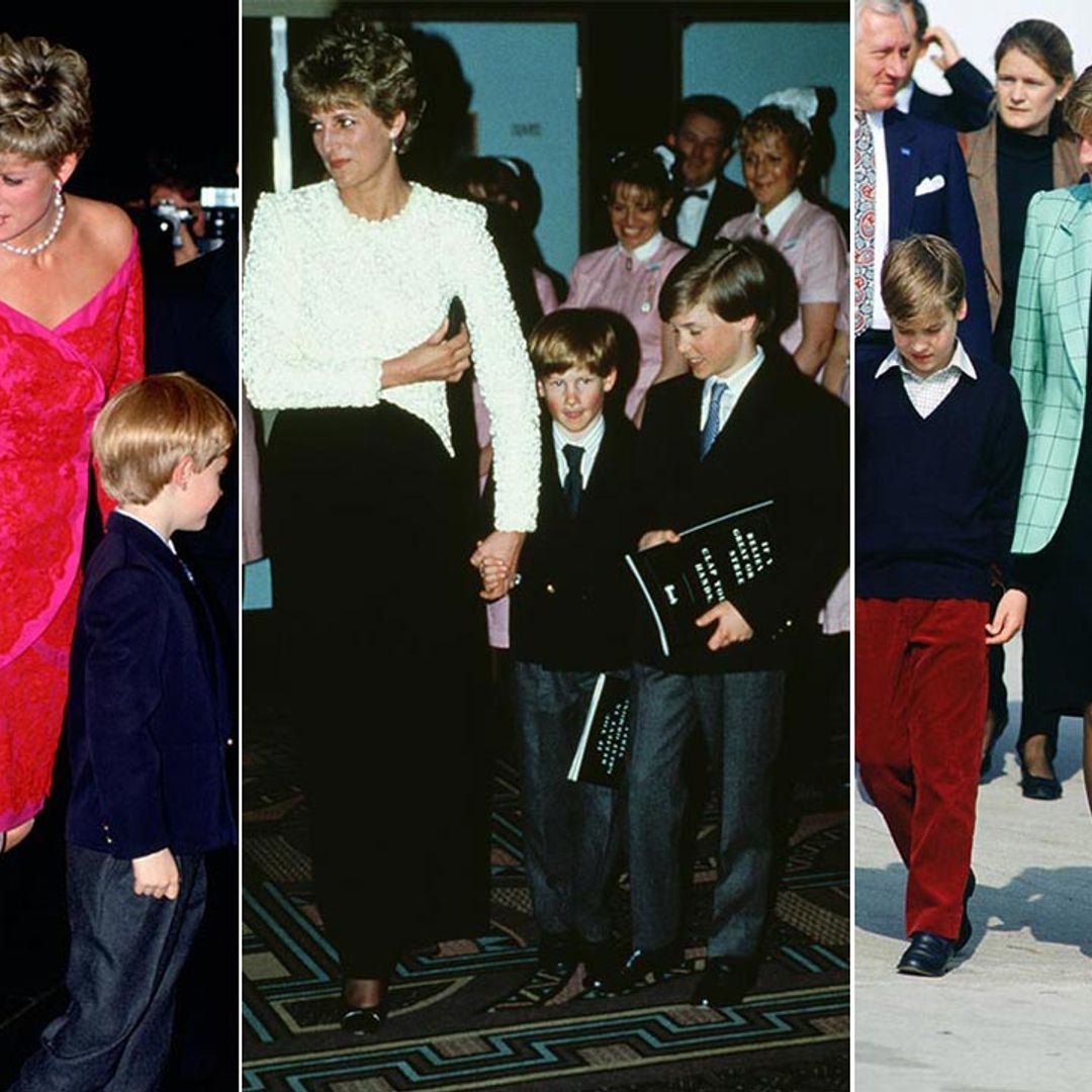 7 times Princess Diana took William and Harry to work with her