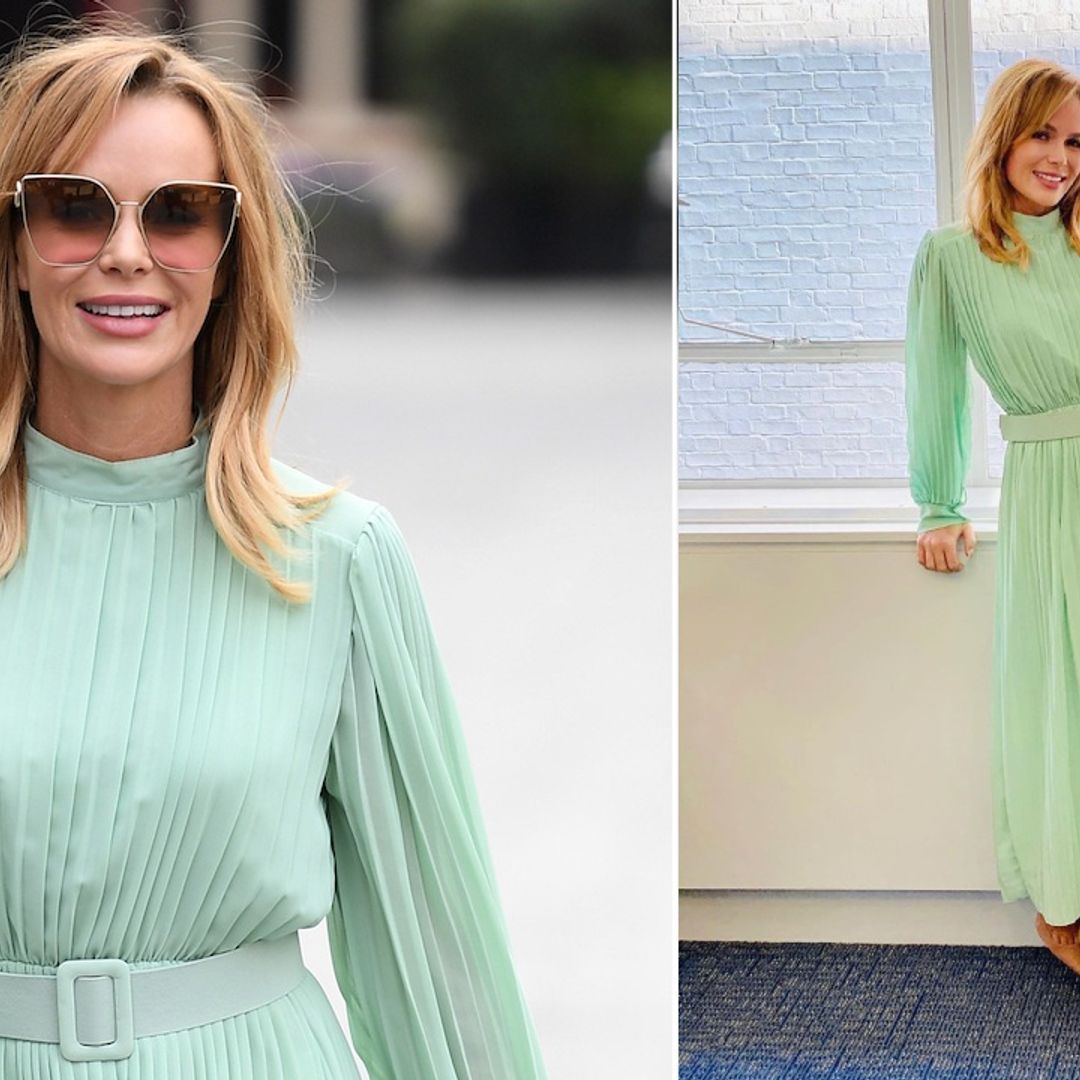 Amanda Holden's dreamy mint green maxi dress is such a show-stopper