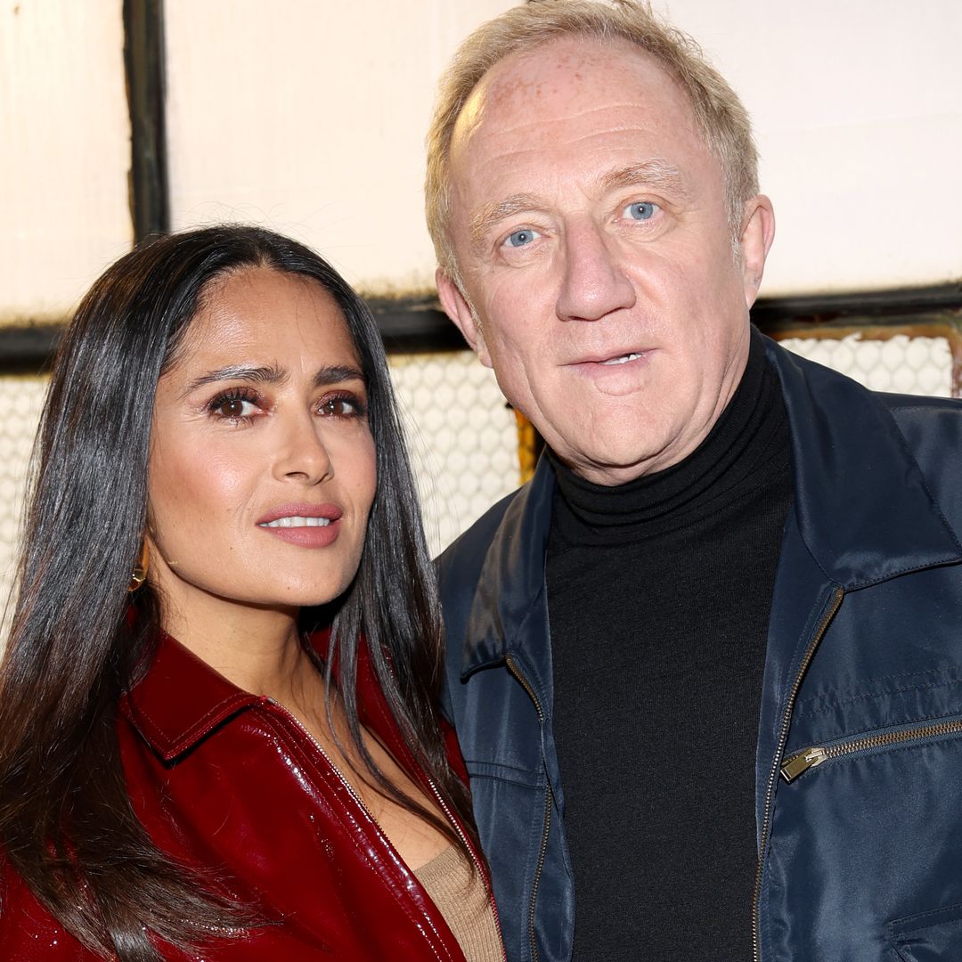 Salma Hayek looks so in love with husband, 62, in rare candid moment