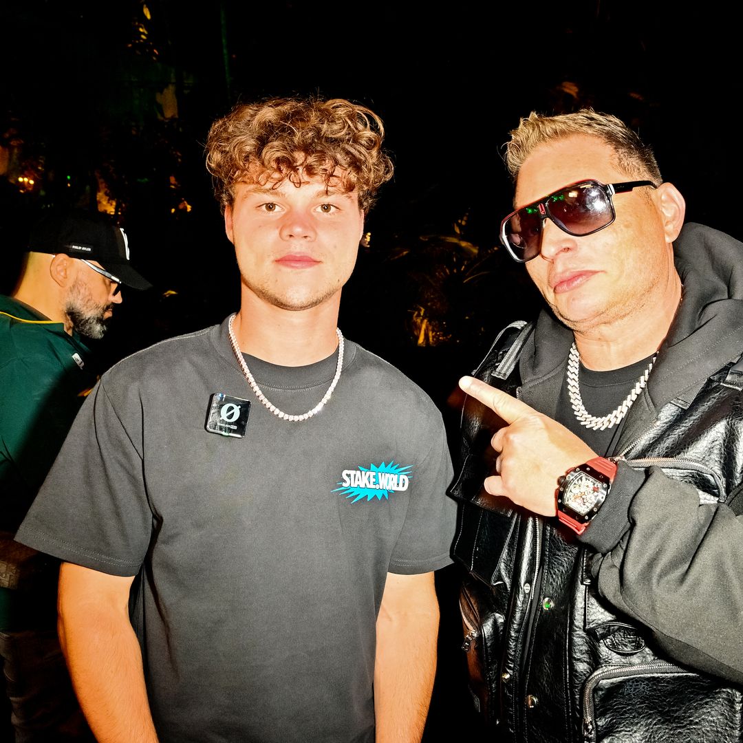 Jack Doherty and Scott Storch attend Muhalloween at Goldstein Residence on October 30, 2025 in Beverly Hills, California.