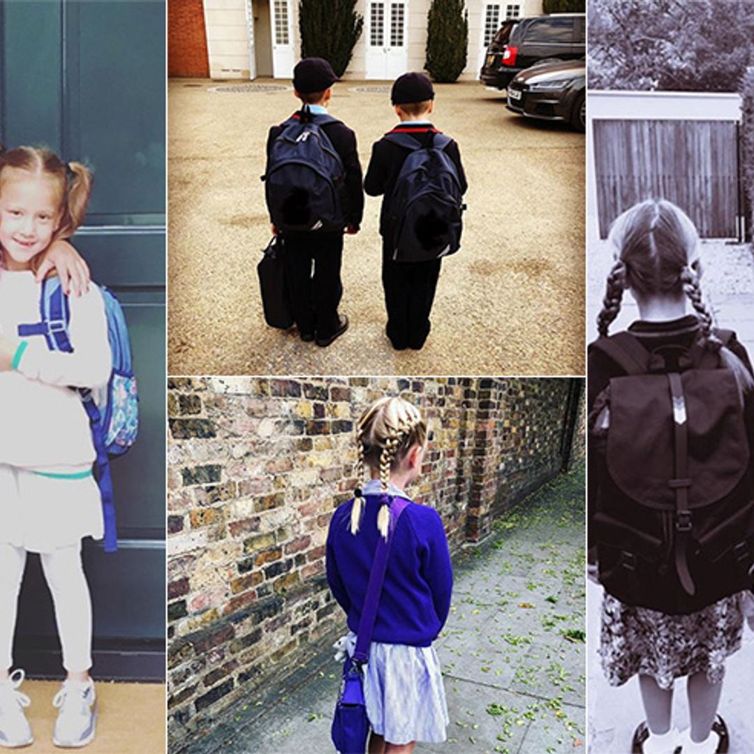 Celebrity children go back to school! See Holly Willoughby, Amanda Holden and more proud parents' photos