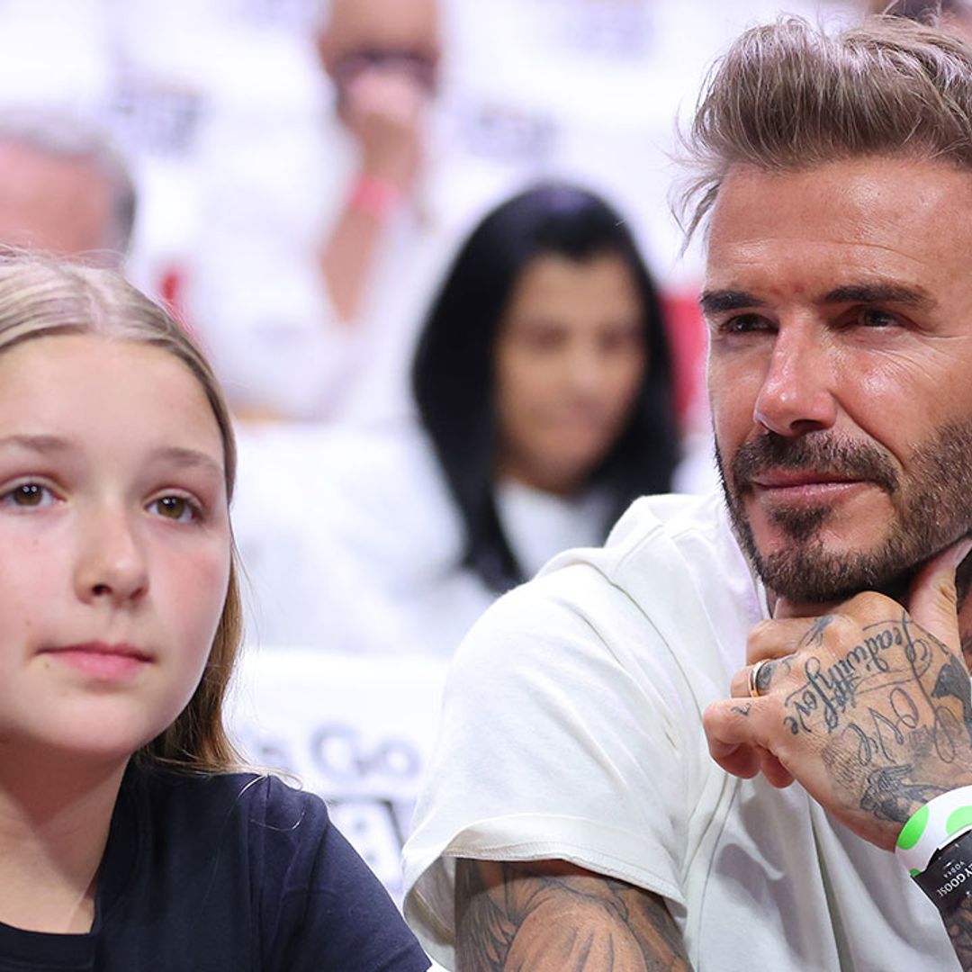 David Beckham shows off daughter Harper's humorous side with funny handwritten note