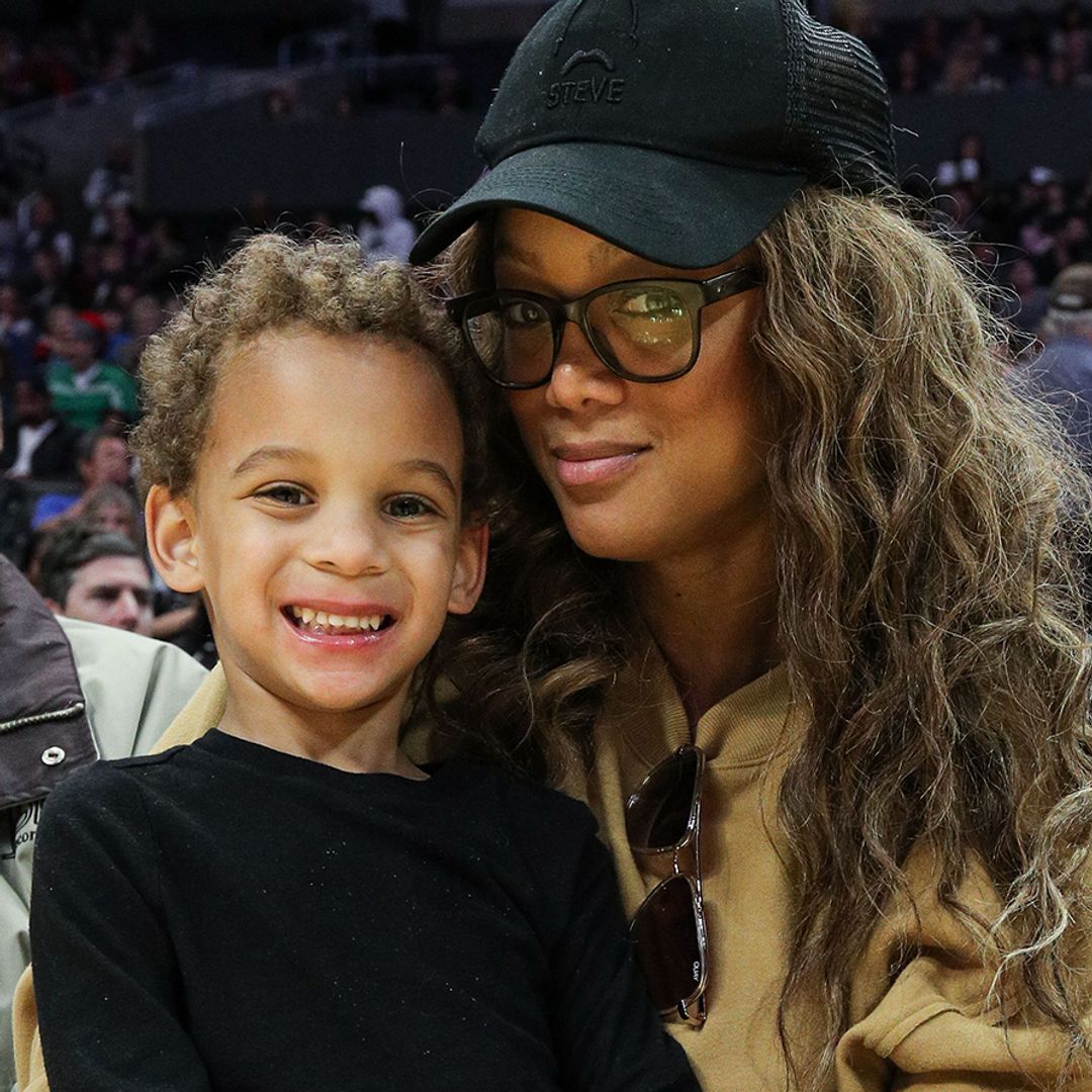 Tyra Banks' tall son is a mini-me model in the making – rare photos