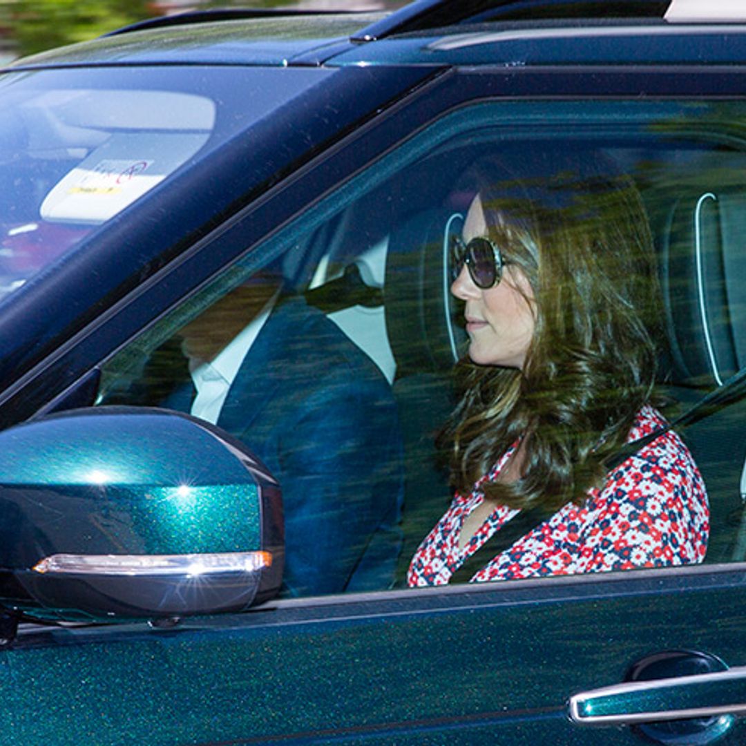 Kate Middleton pictured for first time since welcoming baby Prince Louis as she travels to Windsor