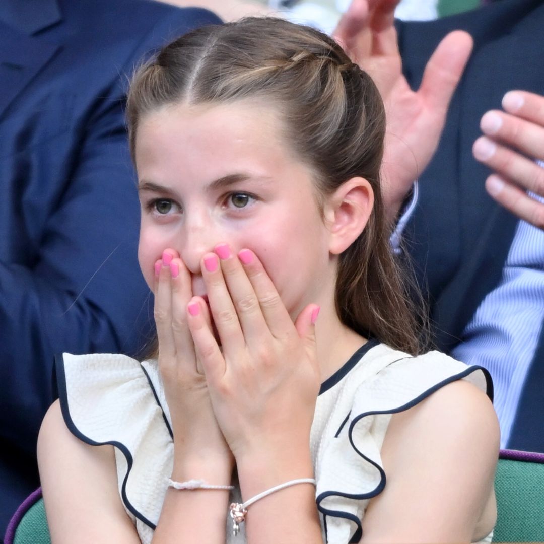 Princess Charlotte's incredible reaction to present caught on camera