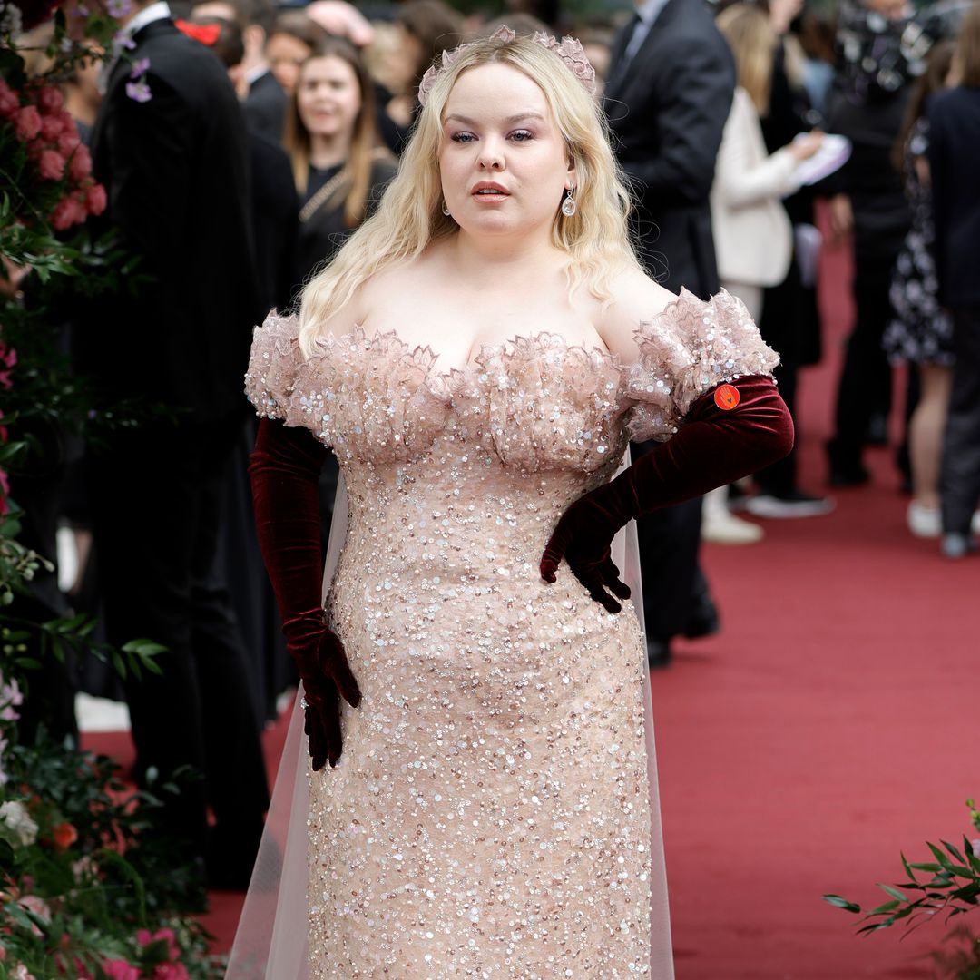 Nicola Coughlan oozes gothic glamour in belted Dior gown