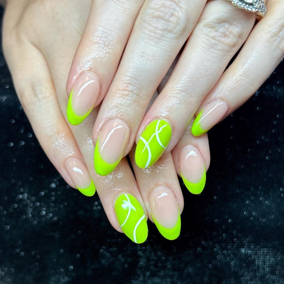 Zesty Lime Nails @mercurycreationss  