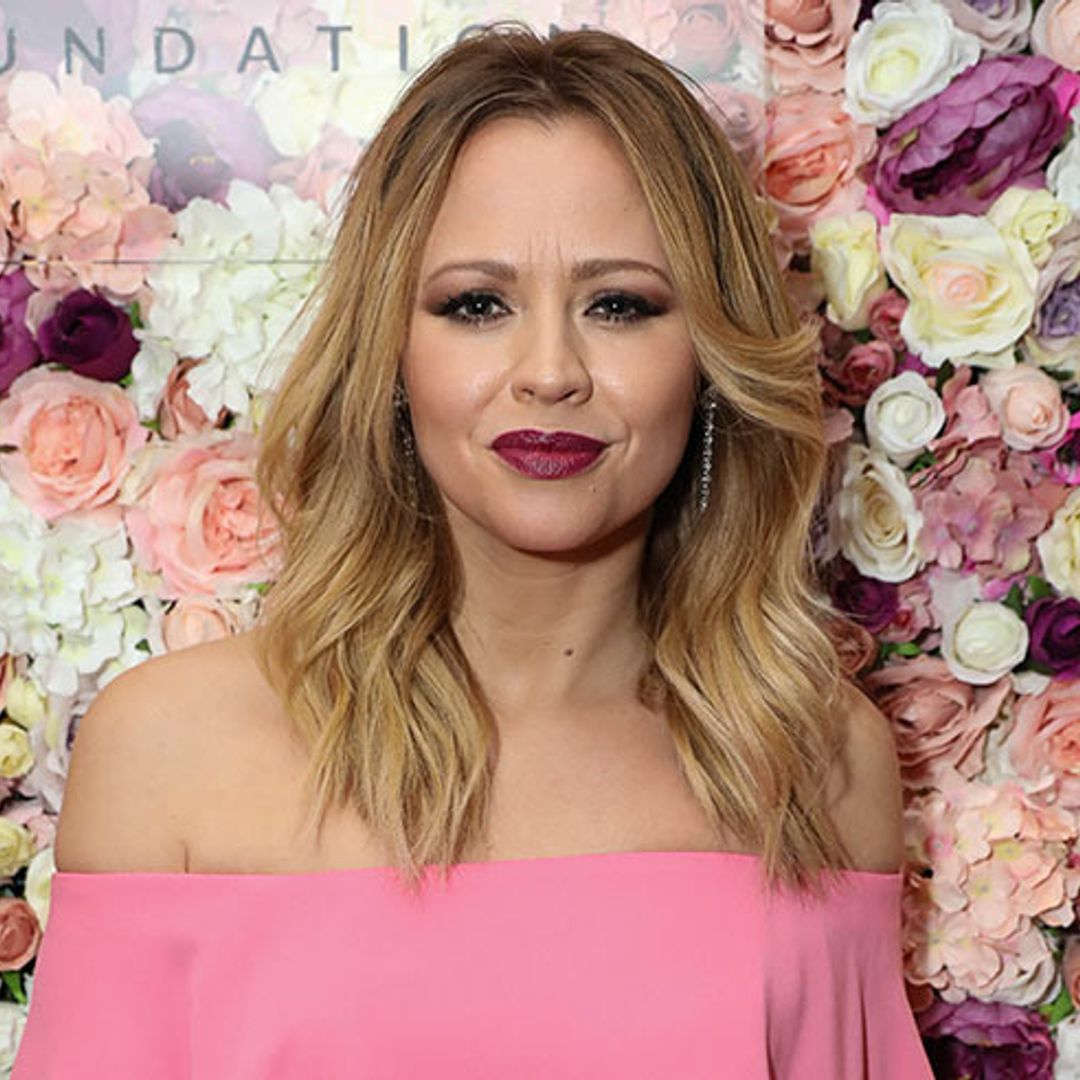 Kimberley Walsh's living room features a very regal touch