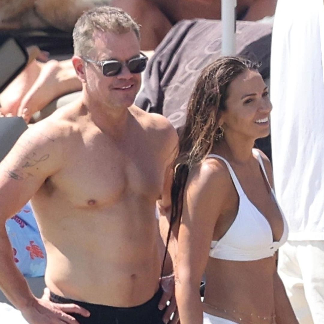 Matt Damon and bikini-clad wife Luciana enjoy sun soaked beach vacation with teen daughters