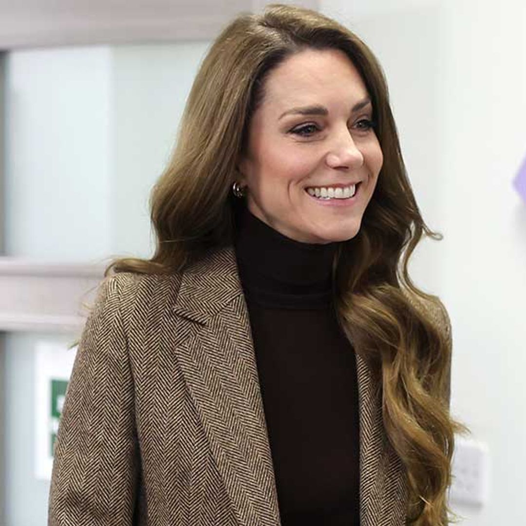 Princess Kate is all smiles as she braves Storm Chandra for northern outing
