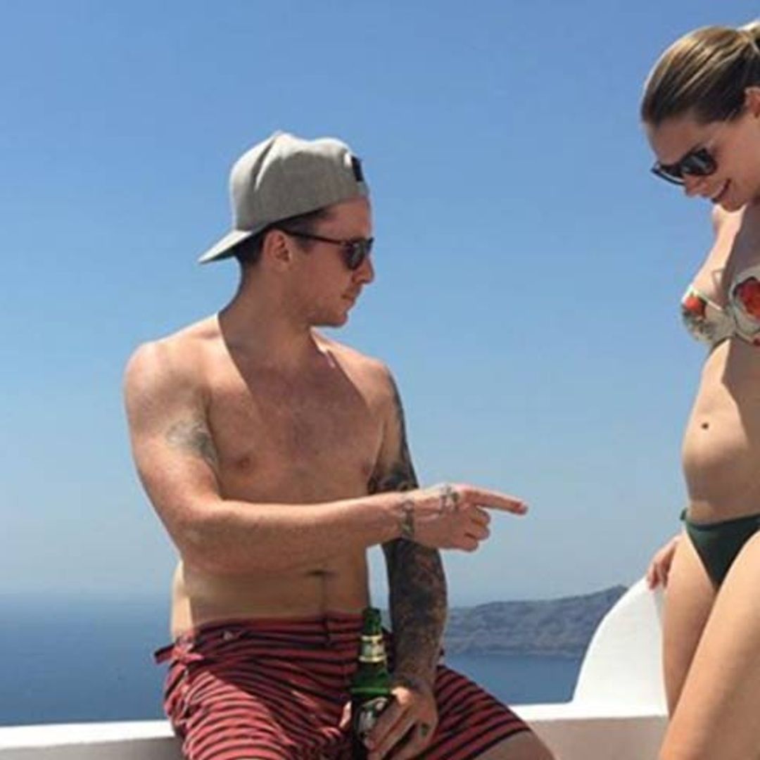 Danny Jones and wife Georgia enjoy babymoon in beautiful Santorini