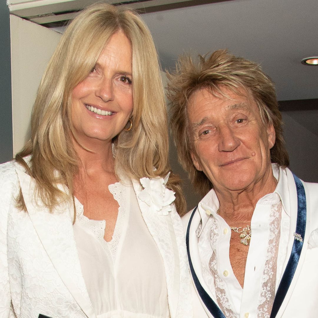 Penny Lancaster wows in fitted backless dress for night out with Rod Stewart