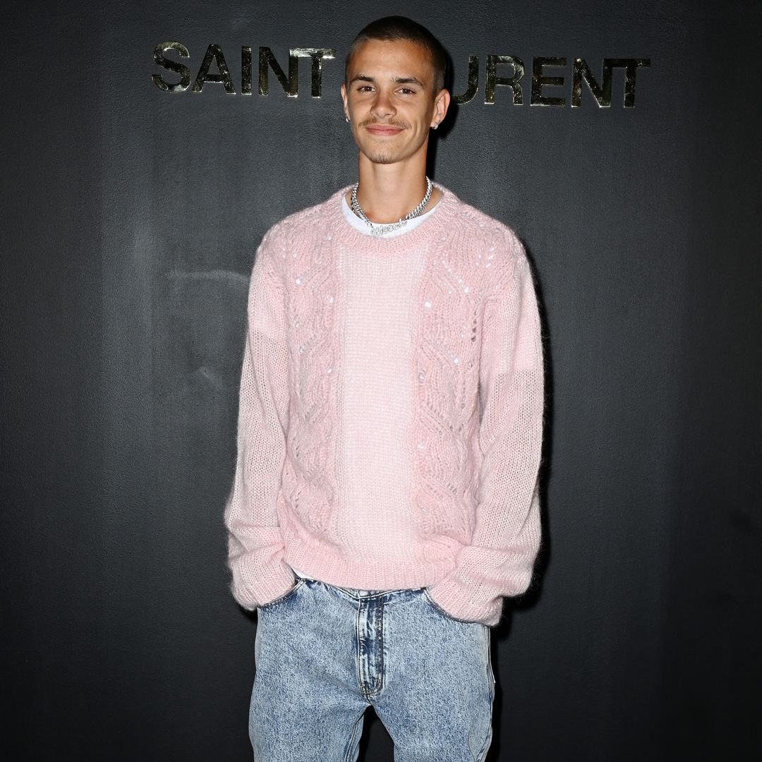 Romeo Beckham just amped up his streetwear collection with a super rare pink hoodie