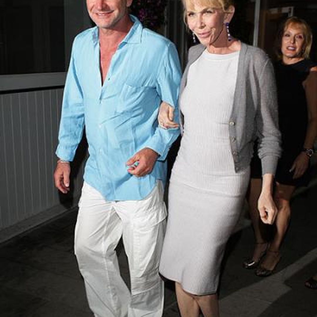 Holidaying Sting performs the yoga poses that keep him looking fit for wife Trudie
