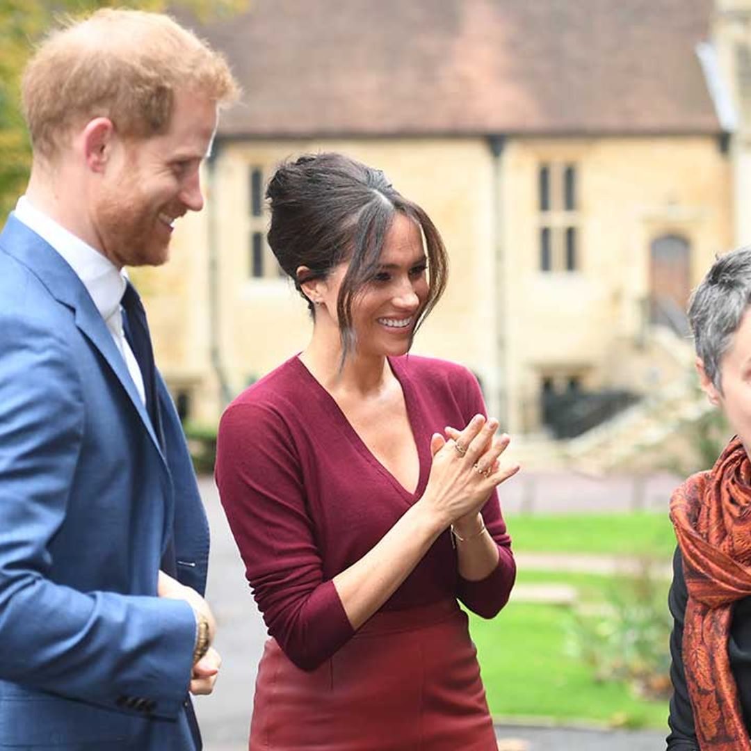 Prince Harry makes surprise appearance by Meghan Markle's side at Windsor roundtable - best photos