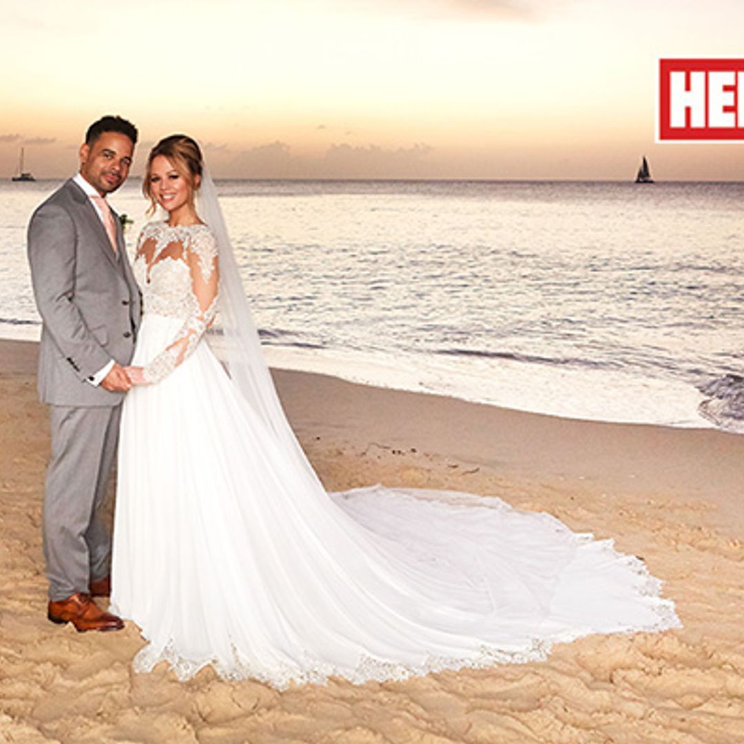New exclusive photo of stunning bride Kimberley Walsh released