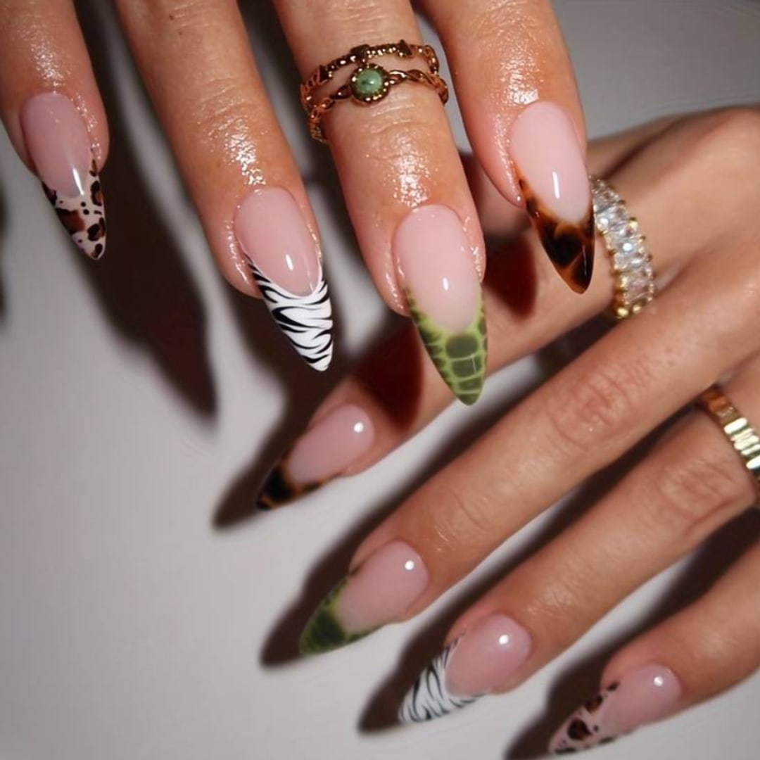 animal print nails 
