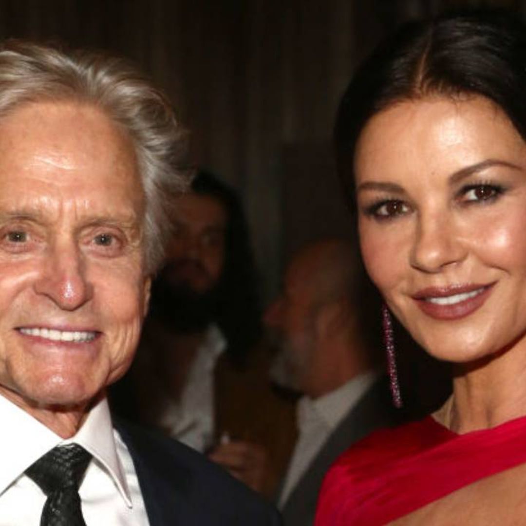 Catherine Zeta-Jones and Michael Douglas look so in love as they celebrate wonderful news together