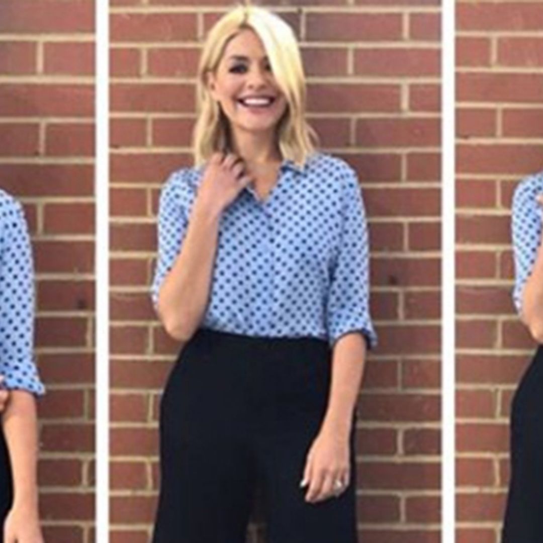 Ok, Holly Willoughby makes us want to buy this polka-dot shirt of dreams