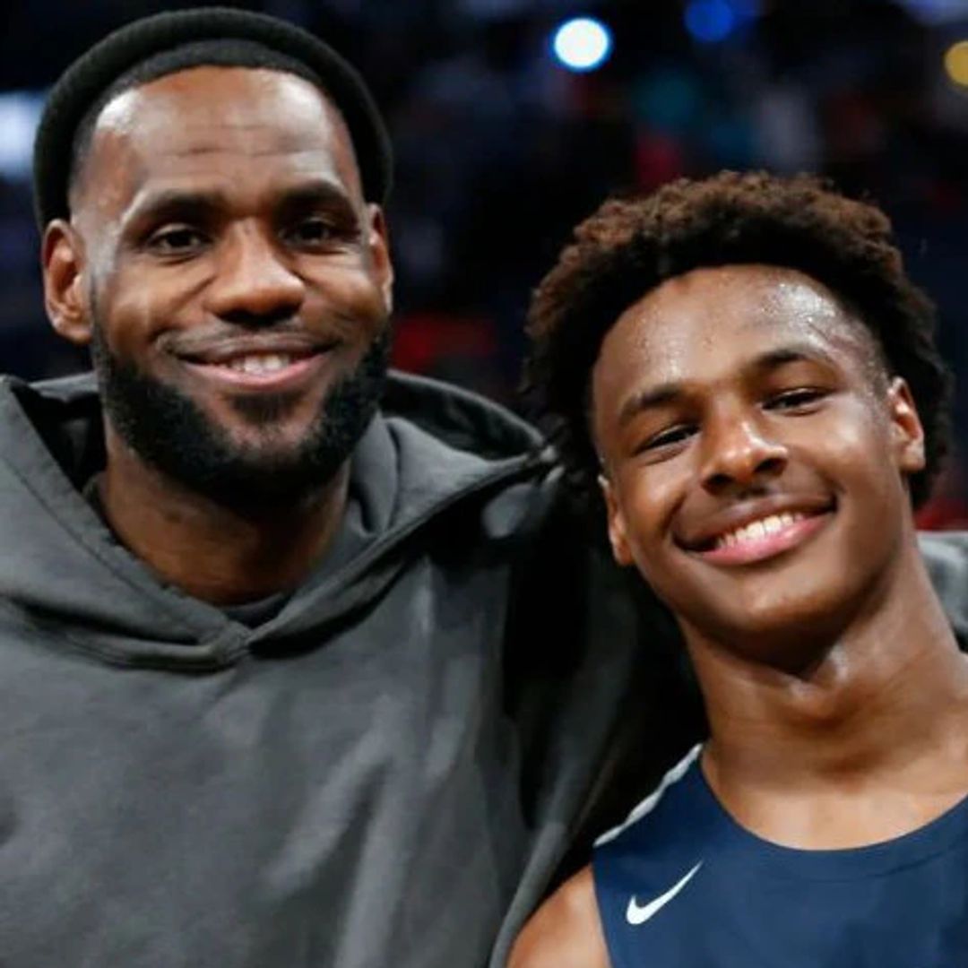 Lakers star LeBron James and son Bronny, 19, make history in emotional first during NBA draft