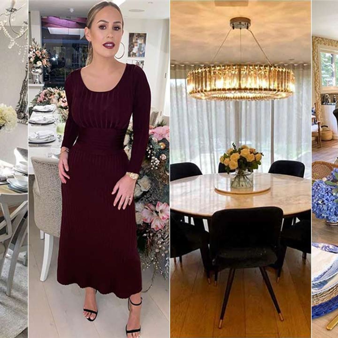33 show-stopping celebrity dining rooms we want for Christmas: From Amanda Holden to Drew Barrymore