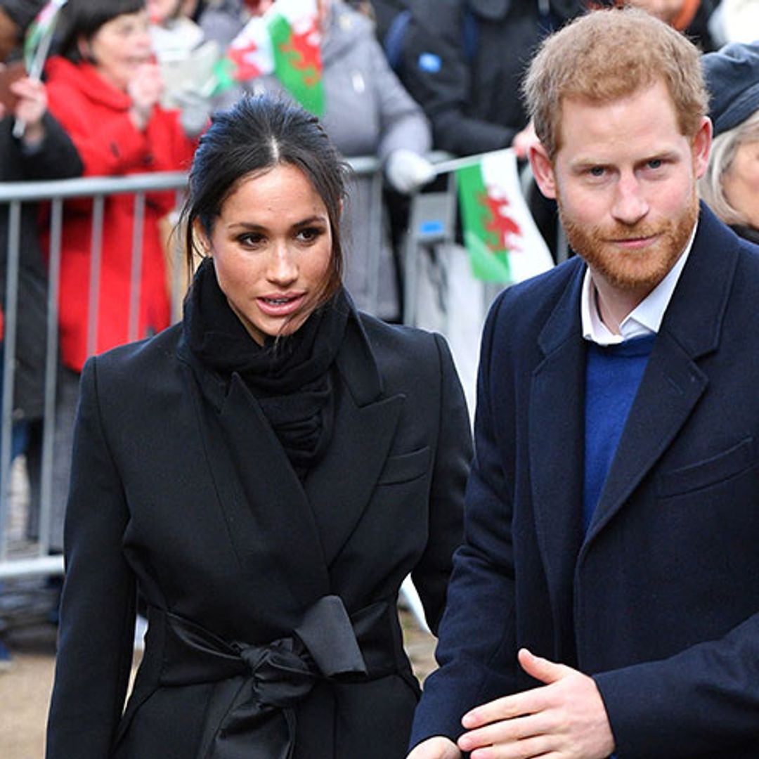 Prince Harry and Meghan Markle dazzle crowds in Cardiff following train delay