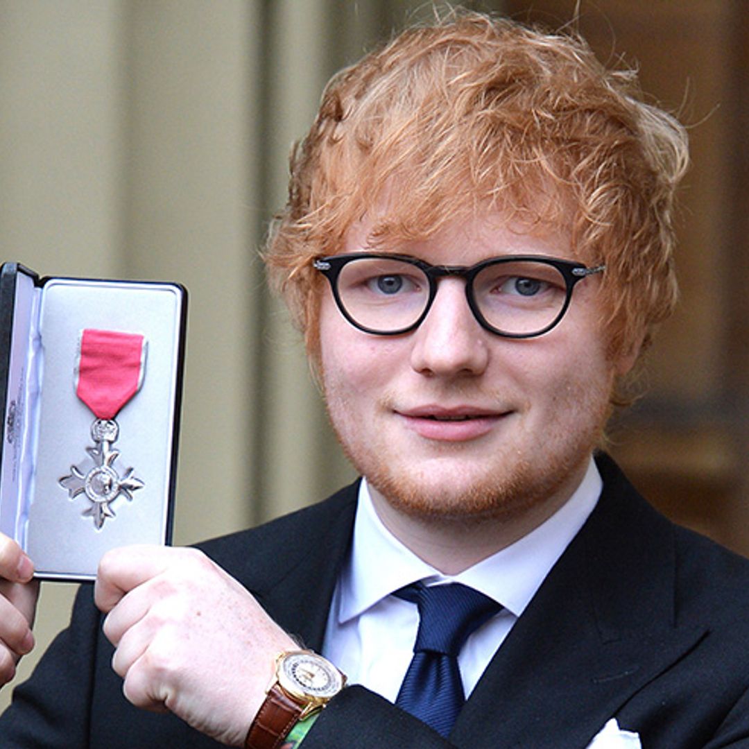 Ed Sheeran breached royal protocol while receiving his MBE