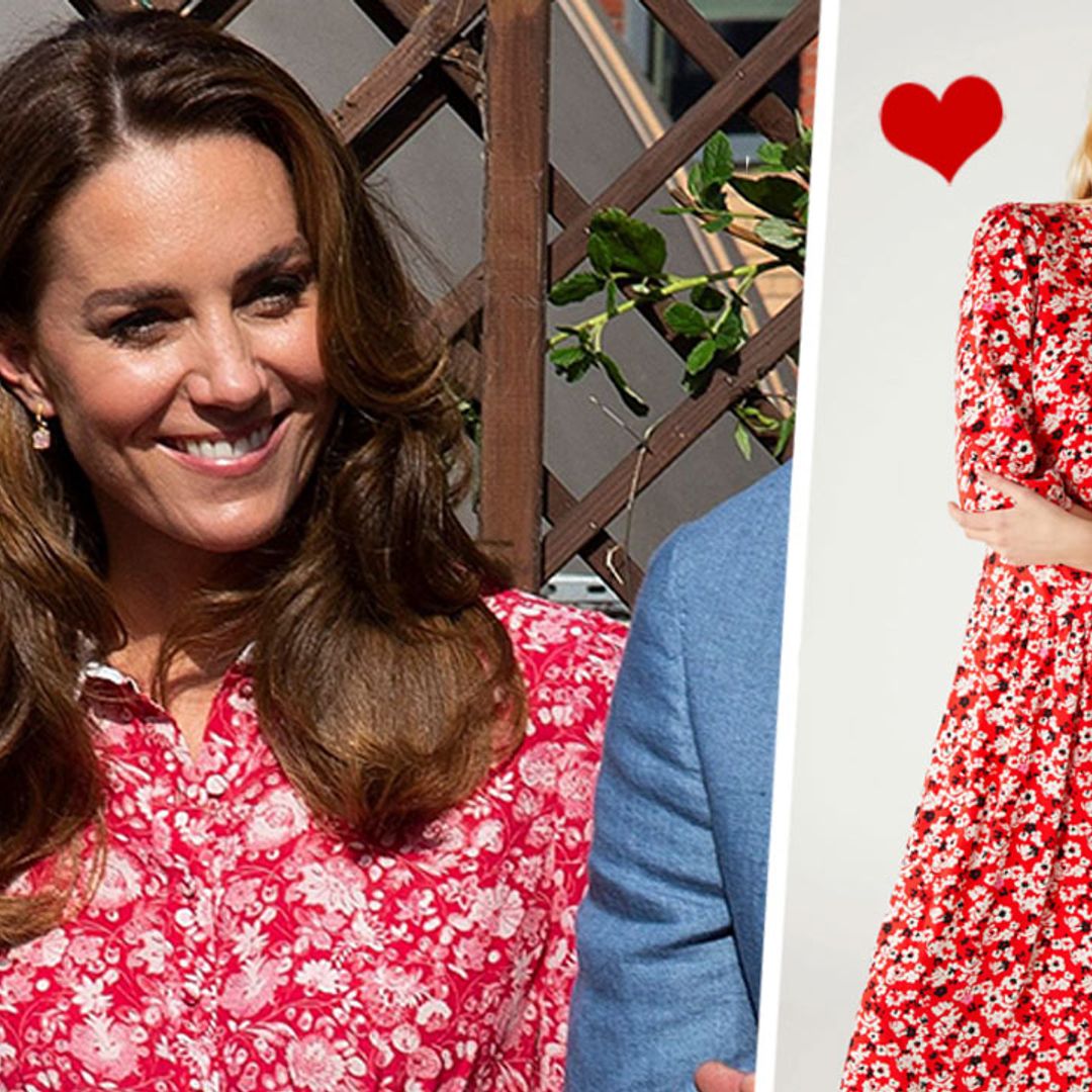 M&S just dropped an almost identical lookalike of Princess Kate's red floral dress