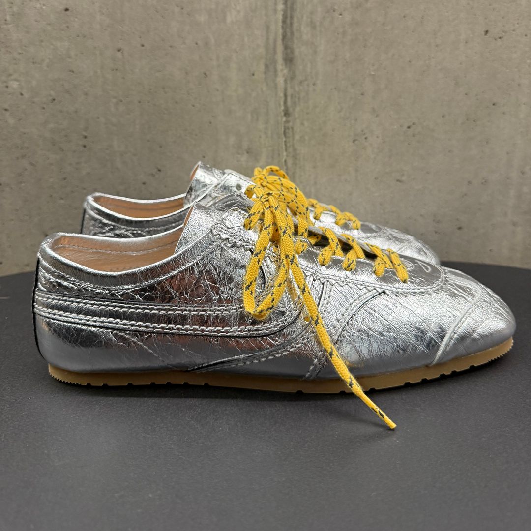 Alexa's Dries Van Noten silver trainers
