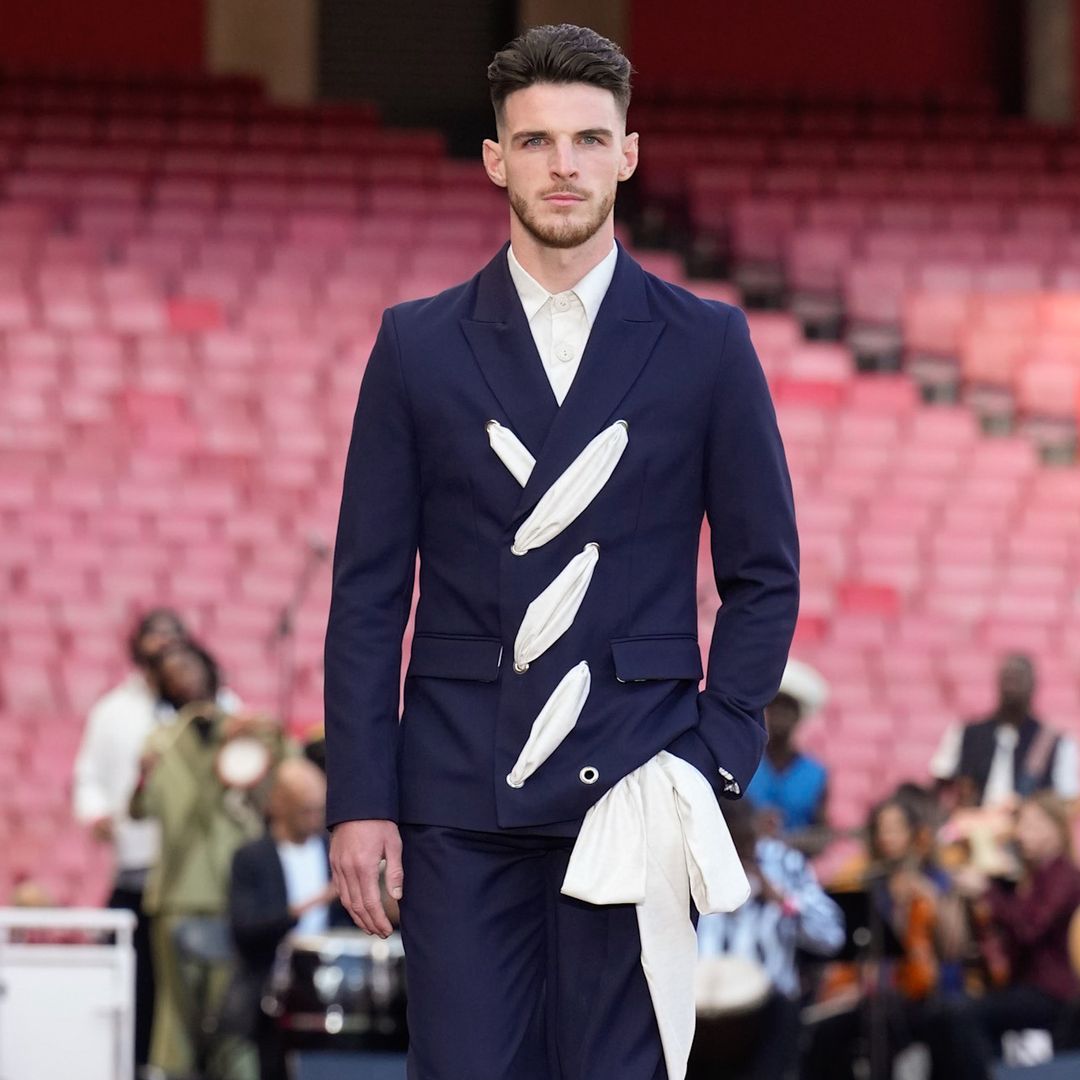 Declan Rice makes surprise runway debut at London Fashion Week