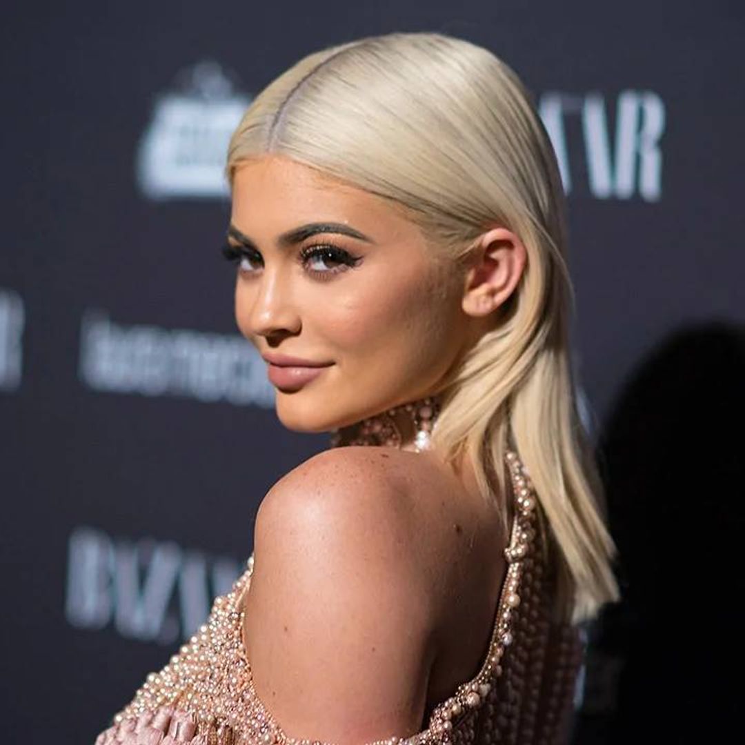 Kylie Jenner wows in a furry white mini dress you would never expect for spring