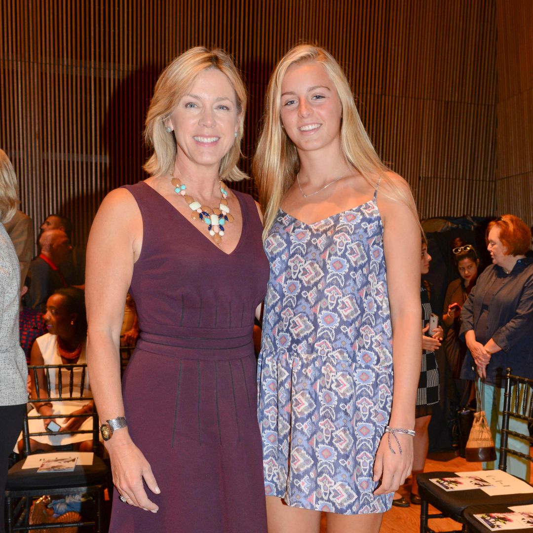 News anchor Deborah Norville and her daughter Mikaela Wellner front row at Josie Natori - Mercedes-Benz Fashion Week Spring 2015 at Dimenna Center for Classical Music on September 3, 2014 in New York City