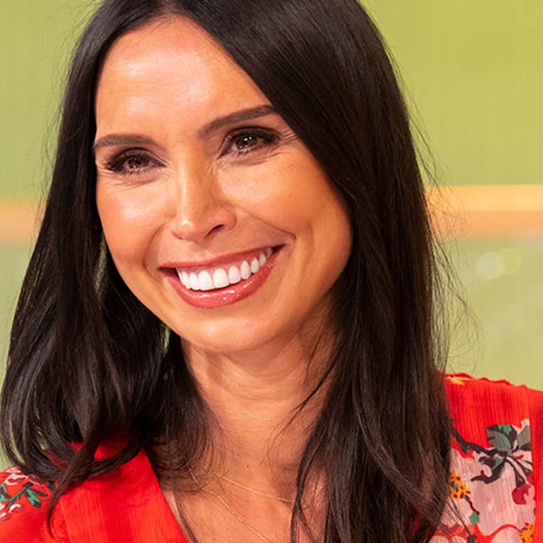 We can't stop thinking about Christine Lampard's leopard print Marks & Spencer dress