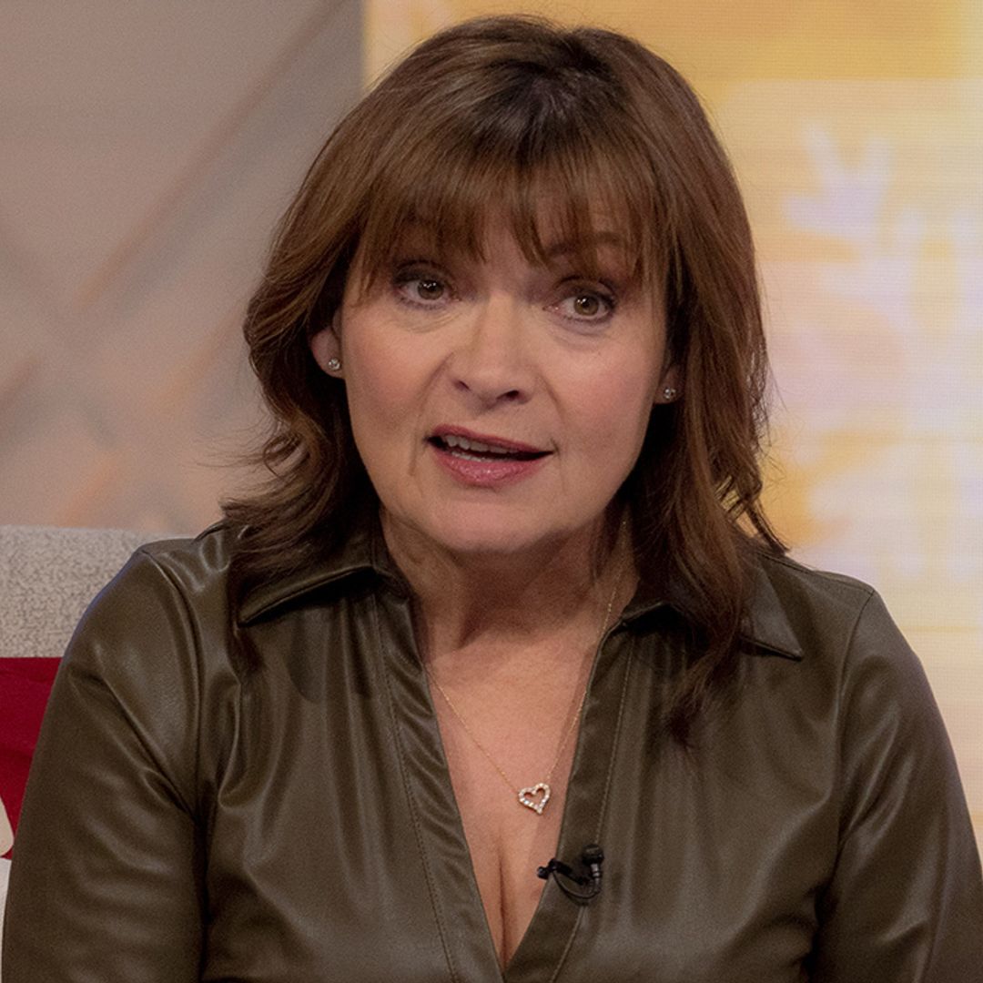 Lorraine Kelly amazes in leather midi dress with flattering waistband - and wow