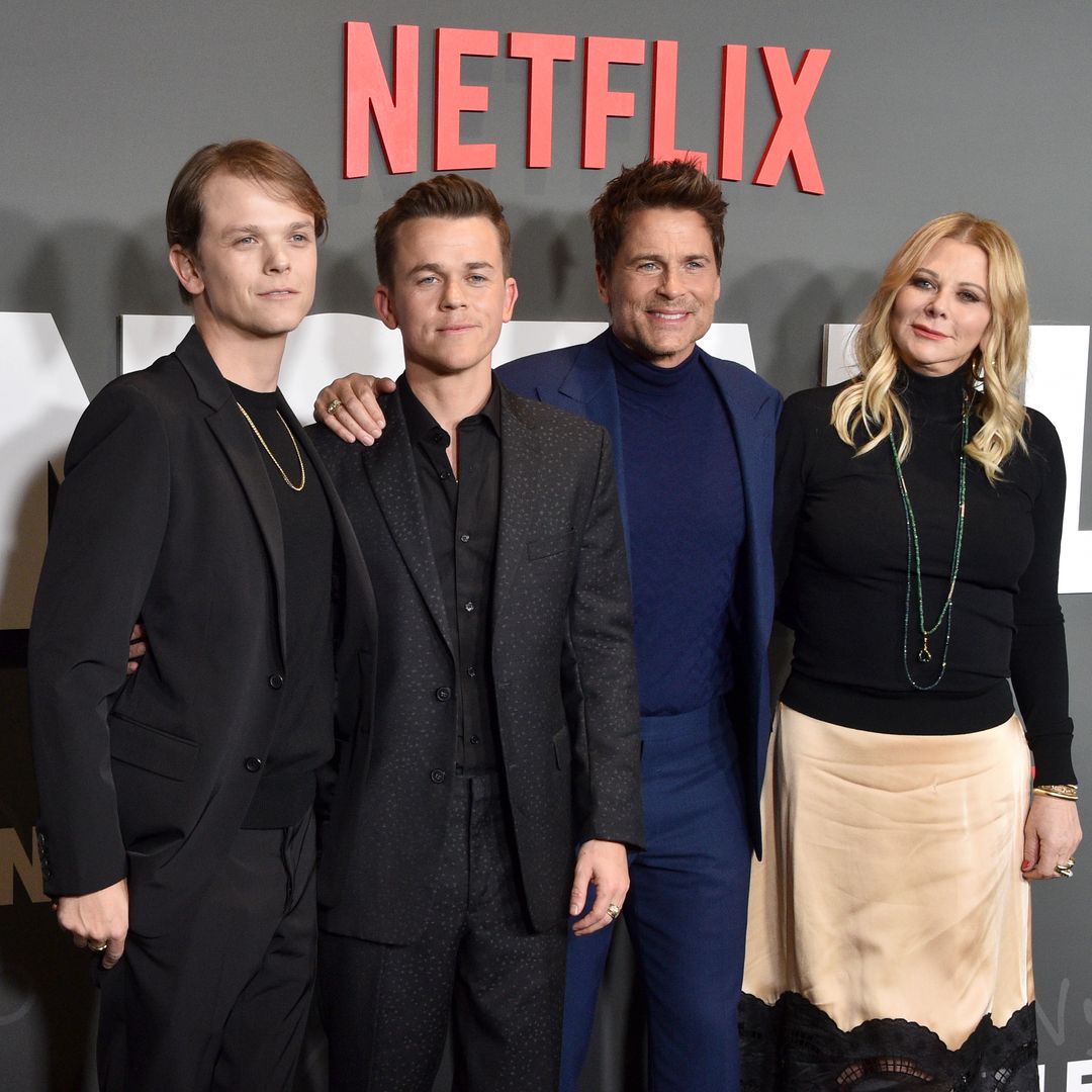 Rob Lowe with his wife Sheryl Berkoff and their sons John and Matthew