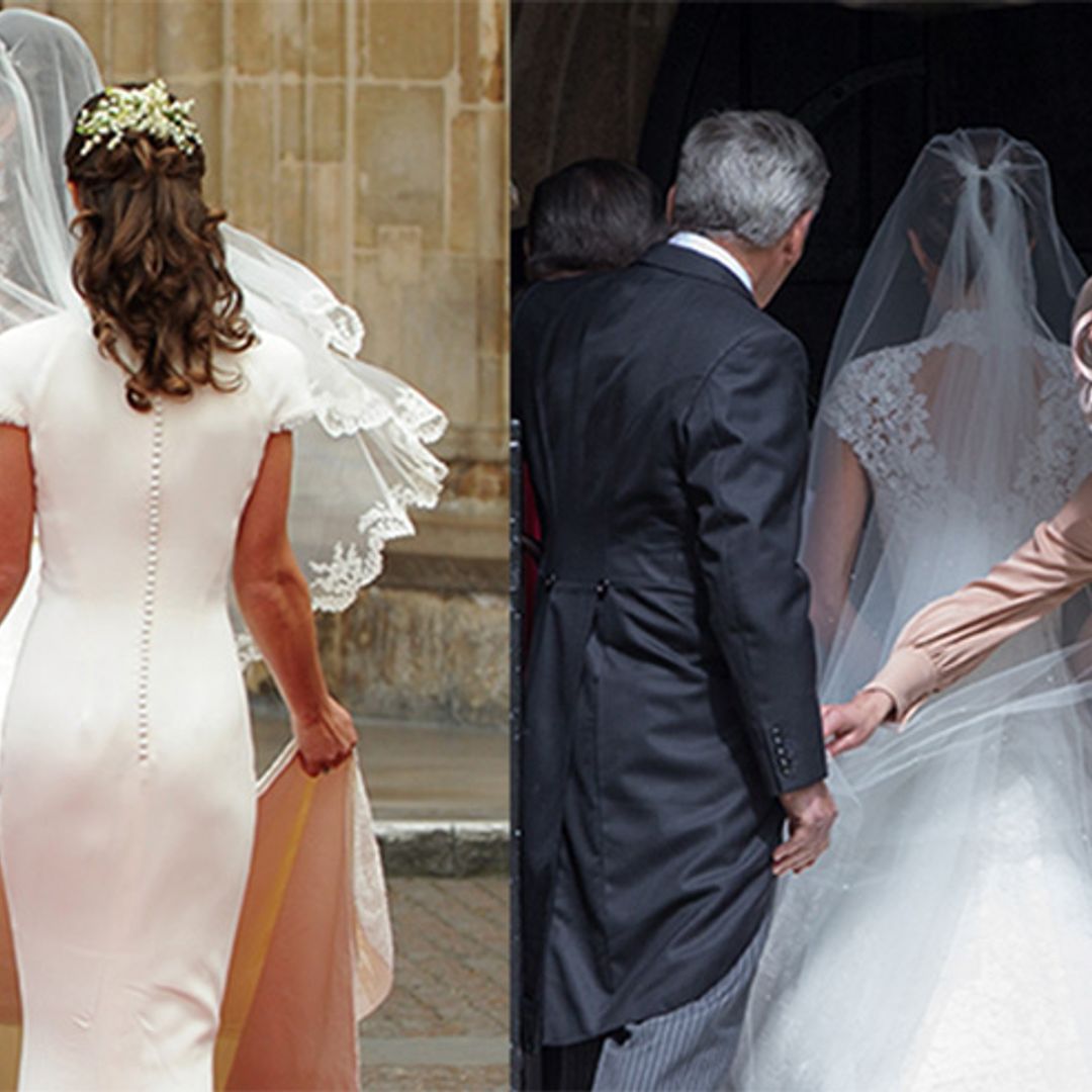 Kate mirrors scene from her own wedding as she helps sister Pippa Middleton with her veil