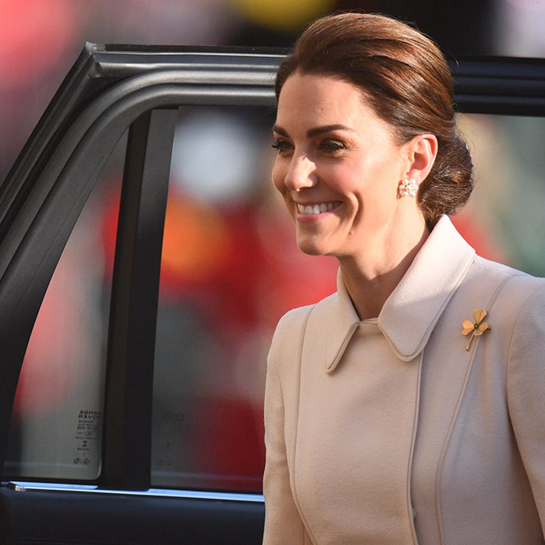 Kate Middleton takes the salute as she makes stunning debut at Beating Retreat