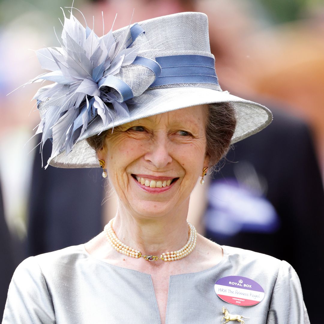 Princess Anne is a vision in gorgeous block heels and knee-length skirt