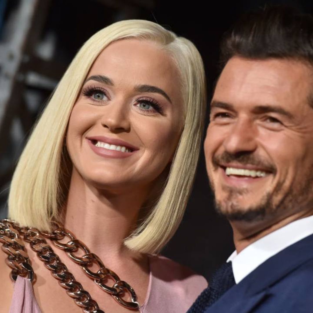Katy Perry and Orlando Bloom take their children on a bike ride for adorable family day out