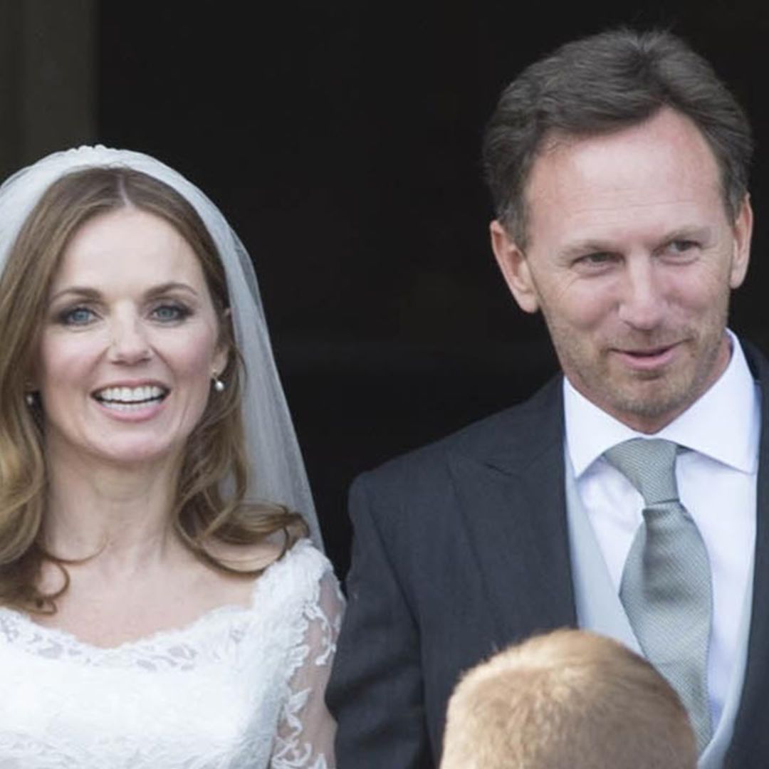 Geri Halliwell is a beautiful bride in throwback wedding photo with Christian Horner