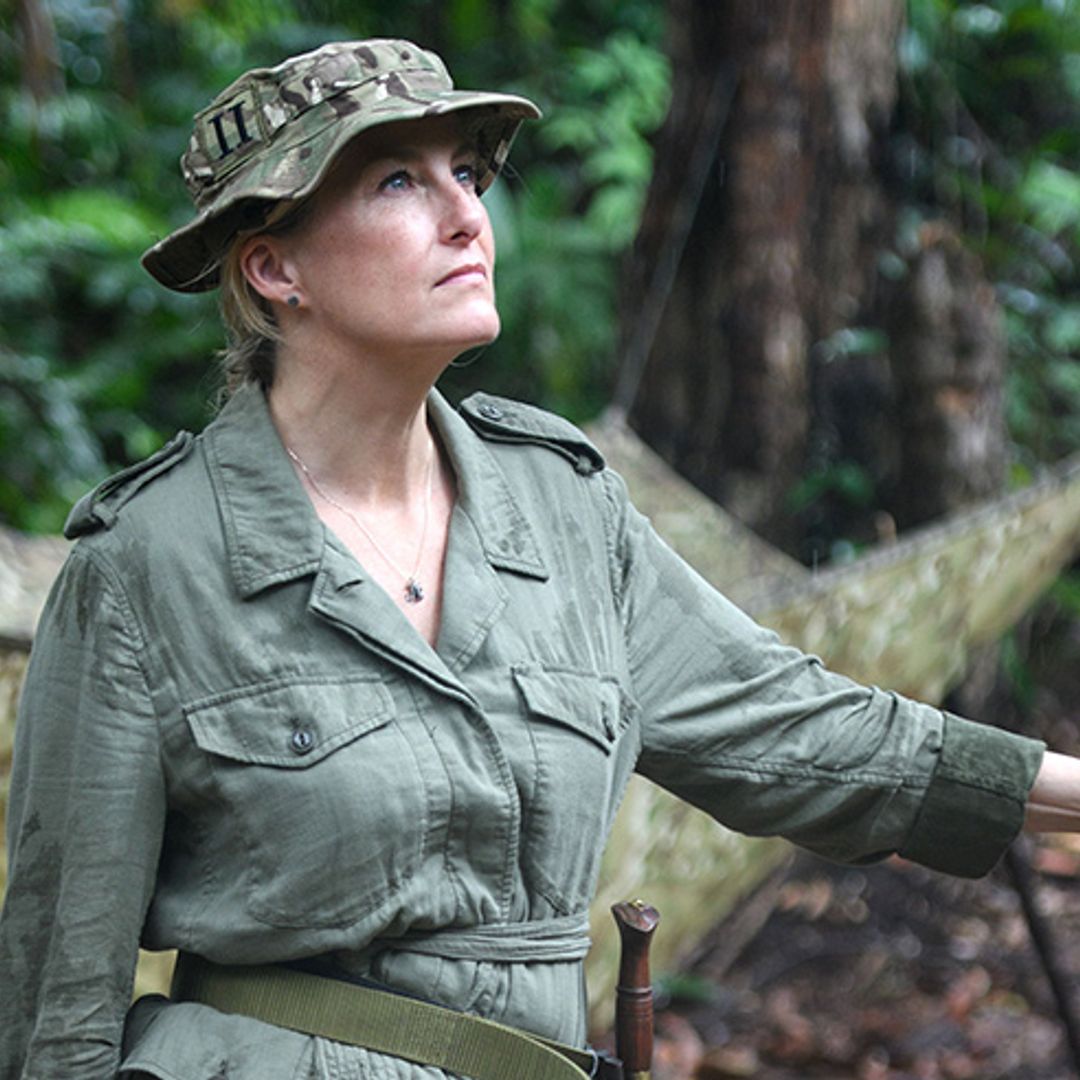 Sophie Wessex treks through Brunei jungle carrying a knife