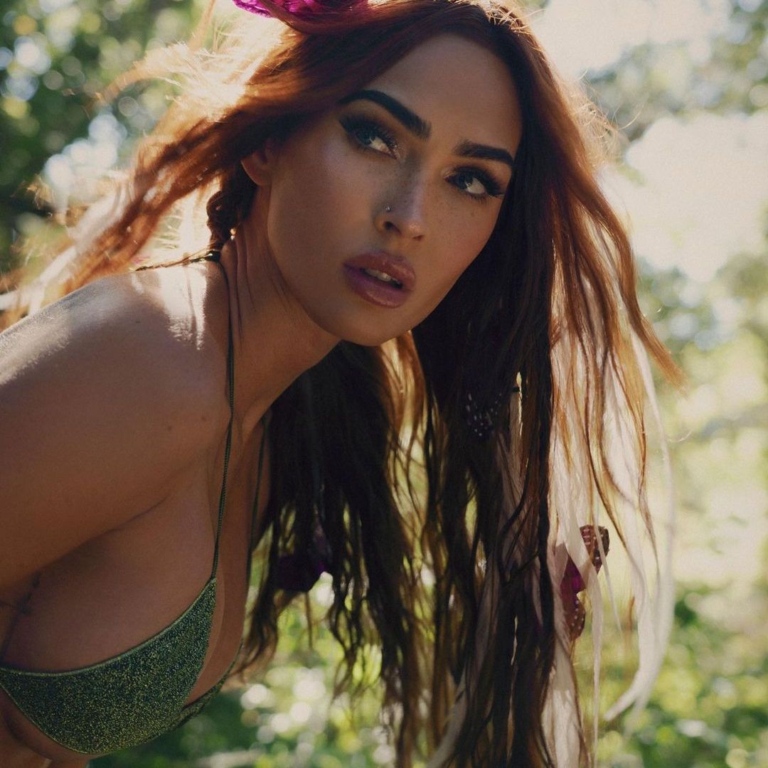 Megan Fox wows fans as she dons tiny green bikini in jungle-themed shoot