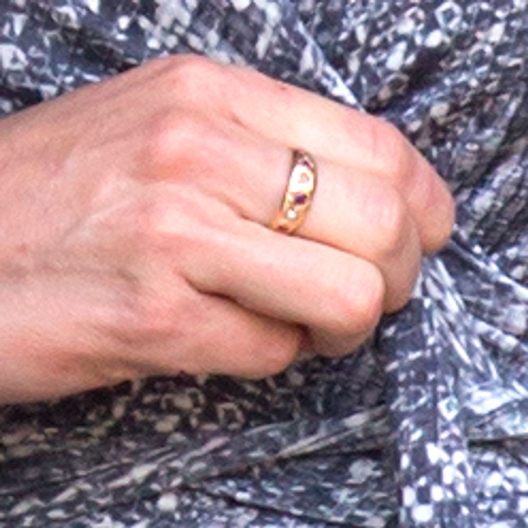 Kate Middleton's garnet and pearl promise ring