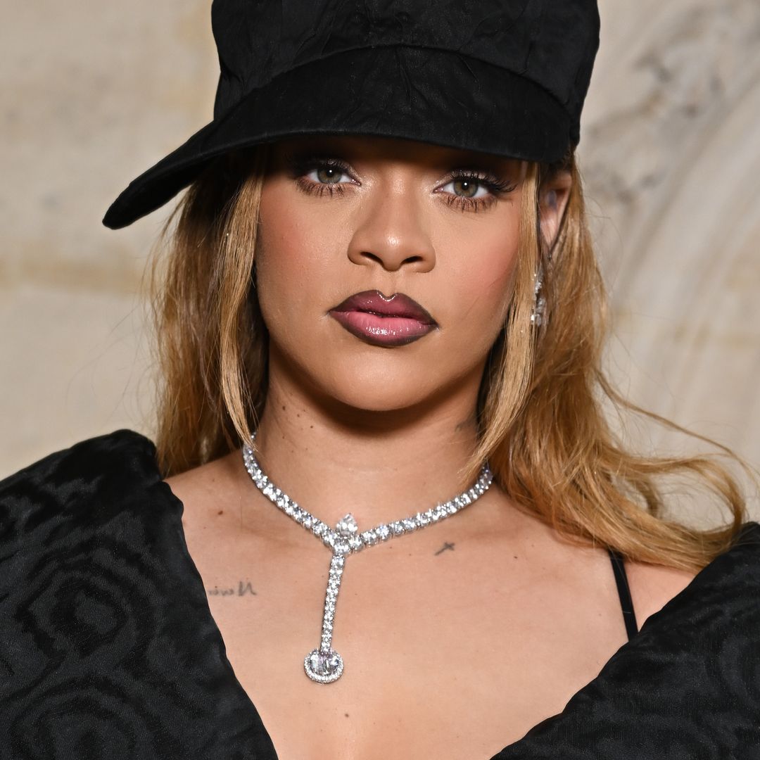 Rihanna showed up to Dior's Couture show in a baseball cap and diamonds