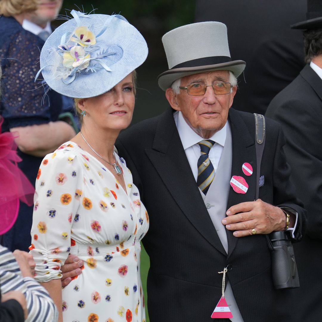Duchess Sophie enjoys surprise rare outing with dad Christopher Rhys-Jones, 92, at Ascot