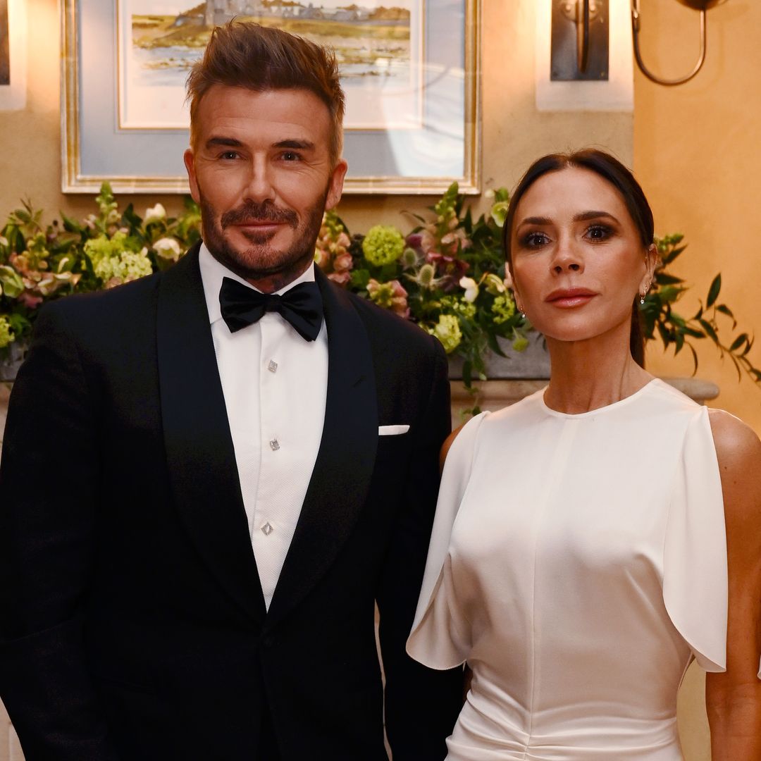 Victoria Beckham celebrates David Beckham's knightgood with rare PDA