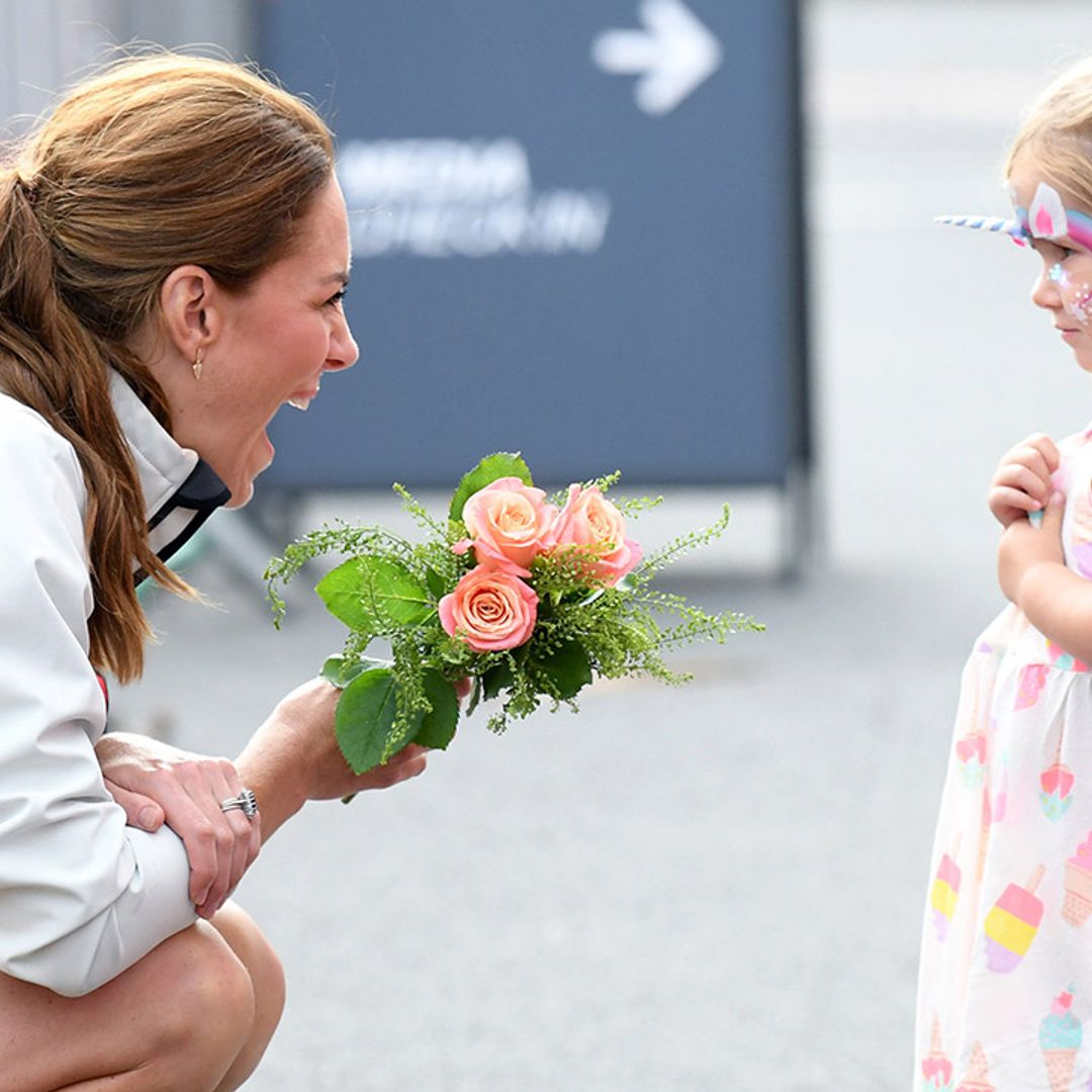 Kate Middleton left seriously impressed by little girl's dramatic bow – see photo